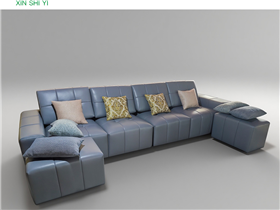 Modular Hotel Leather Sofa
